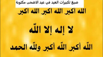 الله أكبر كبيرًا.. الإفتاء توضح صيغة التكبيرات مكتوبة عيد الأضحى 1445