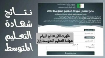 ظهرت الآن نتائج البيام شهادة التعليم المتوسط bem onec dz عبر الديوان الوطني ومنصه فضاء الأولياء