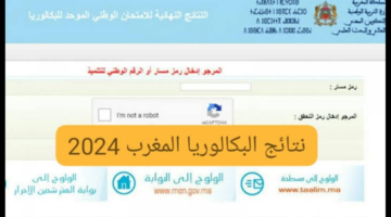 here.. نتائج البكالوريا 2024 المغرب عبر bac.men.gov.ma برقم المسار