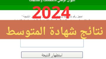 مبروك للناجحين.. رابط bem.onec.dz نتائج البيام 2024 الجزائر موقع الديوان الوطني امتحان شهادة التعليم المتوسط