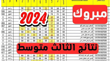 عاجل إعلان جميع نتائج الثالث متوسط العراق 2024 دور أول جميع المحافظات عبر نتائجنا