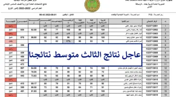 هنا تنزيل نتائج الثالث متوسط موقع نتائجنا 2024 جميع المحافظات موقع وزارة التربية العراقية