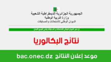 رابط مباشر.. استعلام نتائج البكالوريا في الجزائر 2024 عبر الموقع الرسمي فور ظهورها