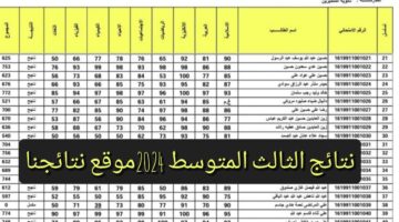 طلعها من هنا.. نتائج الثالث المتوسط 2024 بالرقم الامتحاني عبر موقع نتائجنا وزارة التربية العراقية