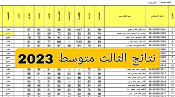 استعلم الآن.. نتائج الثالث متوسط 2024 الدور الاول pdf بالإسم موقع نتائجنا results.mlazemna