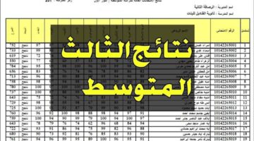 خلال ساعات قليلة.. رابط نتائج الثالث متوسط 2024 الوزاري