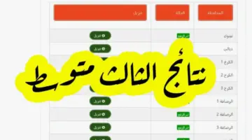 ظهرت الآن PDF نتائج الثالث متوسط 2024 وزارة التربية العراقية epedu.gov.iq الدور الأول موقع نتائجنا mlazemna