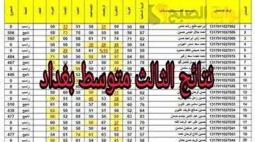 "اعرف نتيجتك".. رابط نتائج الثالث متوسط بغداد 2024 من خلال موقع نتائجنا