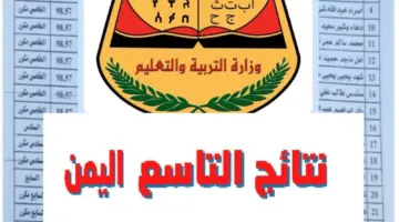 بشكل رسمي ظهرت الآن نتائج التاسع اليمن 2024 عبر موقع الوزارة