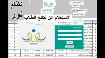 لينك شغال.. رابط نتائج نظام نور 1445 برقم الهوية وموعد ظهور النتيجة