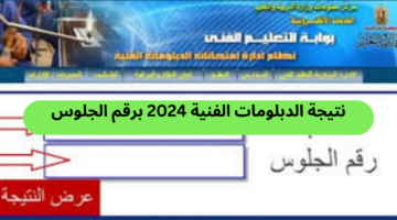 باقي دقائق.. نتيجة الدبلومات الفنية 2024 جميع الأقسام برقم الجلوس فقط