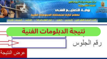 ظهرت الآن.. نتيجة الدبلومات الفنية 2024 زراعي تجاري صناعي جميع المحافظات برقم الجلوس