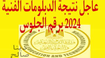 "الناجح يرفع ايده" نتيجة الدبلومات الفنية 2024 بالاسم ورقم الجلوس جيب درجاتك من هنا