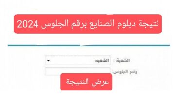 "الدبلومات الفنية" رابط نتيجة دبلوم الصنايع برقم الجلوس 2024 على بوابة التعليم الفني