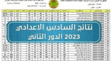 ؛؛من هنا؛؛ لينك مباشر لنتائج الصف السادس الاعدادي الدور الاول 2024 في العراق لكل المحافظات 