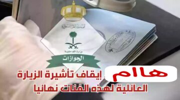 هاام.. إيقاف إصدار التأشيرة الخاصة بالزيارة العائلية لبعض الفئات.. مصلحة الجوازات توضح 