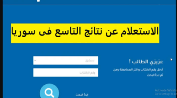 "استعلام هنا" رابط نتائج التاسع 2024 سوريا جميع المحافظات موقع وزارة التربية moed.gov.sy