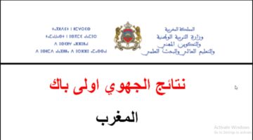 LINK متاااااح.. هنا نتائج الجهوي أولى باك 2024 في المغرب الدورة العادية والاستدراكية موقع وزارة التربية الوطنية