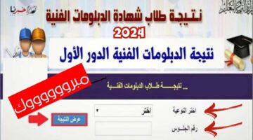 "رابط مباشر" .. الاستعلام عن نتائج الدبلومات الفنية في جميع التخصصات 2024