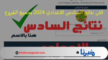 “Najah Result” صدرت الآن نتائج السادس الاعدادي 2024 بجميع الفروع على منصة نجاح الرقمية