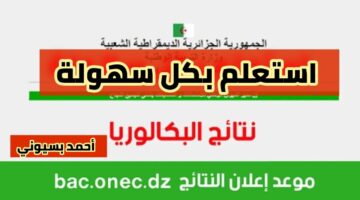 من هنا.. نتائج البكالوريا 2024 في الجزائر وأهم التفاصيل عن النتيجة onefd.edu.dz