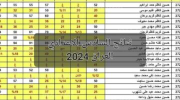 "ظهرت رسميًا"..رابط نتائج السادس الاعدادي 2024 الدور الأول moedu.gov.iq