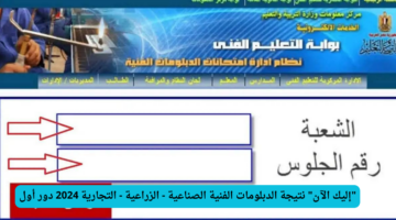 "من هنا".. خطوات الاستعلام عن نتيجة الدبلومات الفنية الصناعية - الزراعية - التجارية 2024 دور أول