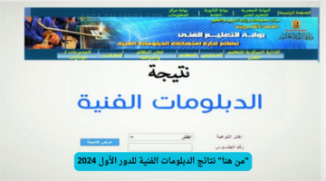 "رابط سريع وشغال".. خطوات الاستعلام عن نتائج الدبلومات الفنية للدور الأول 2024 برقم الجلوس