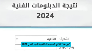 "مبروووك للناجحين"..لينك نتيجة الدبلومات الفنية لعام 2024 fany.emis.gov.eg بوابة التعليم الفني