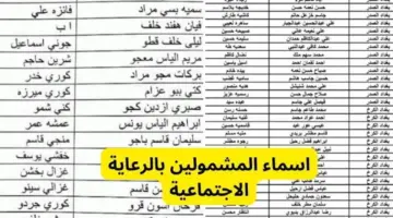 هنـا .. رابـط الاستعلام عن أسماء المشمولين بالرعاية الاجتماعية في العراق 2024