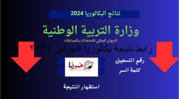 "هٌنا" رابط استعلام نتيجة بكالوريا 2024 الجزائر عبر موقع الديوان الوطني للامتحانات والمسابقات