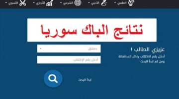 بالاسم.. استعلم عن نتائج بكالوريا سوريا 2024 من خلال الموقع الرسميmoed.gov.sy