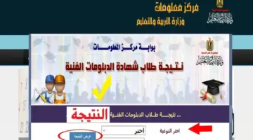 "هنا" لينك بوابة التعليم الفني برقم الجلوس لاستخراج نتيجة الدبلومات الفنية 2024