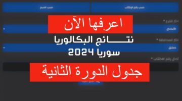 "جدول وموعد الدورة الثانية".. نتائج البكالوريا سوريا 2024 وزارة التربية السورية moed.gov.sy علمي وأدبي PDF