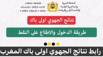 رابط نتائج الجهوي اولى باك المغرب 2024 وكيفية الحصول على النتائج بخطوات بسيطة من ‏وزارة التربية الوطنية المغربية