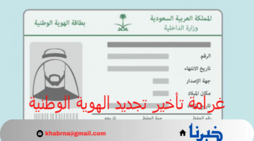 "الأحوال المدنية" توضح قيمة غرامة تأخير تجديد الهوية الوطنية 1446 وطريقة السداد