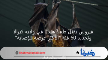 فيروس يقتل طفلاً هنديًا في ولاية كيرالا وتحديد 60 فئة "الأكثر عرضة للإصابة"