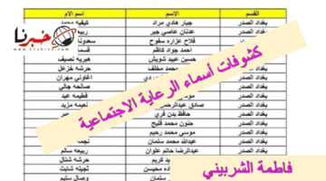 استخرج الآن.. كشوفات أسماء الرعاية الاجتماعية 2024 الوجبة الأخيرة في العراق عبر مظلتي الإلكترونية