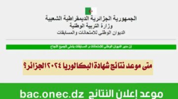 متى موعد نتائج شهادة البكالوريا 2024 الجزائر؟.. إليكم الموعد وطريقة الاستعلام