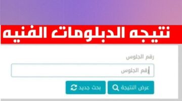 اعتماد نتيجة الدبلومات الفنية 2024 برقم الجلوس والاسم عبر بوابة التعليم الفني fany emis gov eg