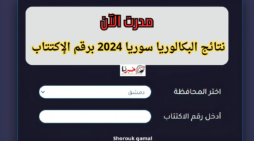 برقم الإكتتاب.. نتائج البكالوريا سوريا 2024 عبر الموقع الوزاري moed.gov.sy