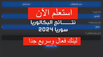 نتائج البكالوريا سوريا 2024 حسب الاسم ورقم الاكتتاب موقع وزارة التربية السورية moed.gov.sy