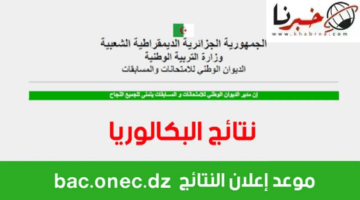 نتائج البكالوريا ولاية بجاية.. الرابط الرسمي لموقع وزارة التربية bac.onec.dz
