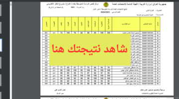"ملفات pdf" نتائج الثالث متوسط 2024 الدور الاول results.mlazemna بالاسم موقع نتائجنا
