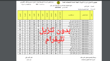بدون تنزيل PDF.. استظهار نتائج الثالث متوسط 2024 بالاسم وزارة التربية تليغرام t.me/s/Educationiq
