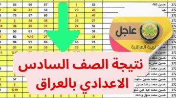 اعرف نتيجتك.. نتائج السادس إعدادي موقع نتائجنا 2024 الدور الأول PDF لينك مباشر جميع المحافظات