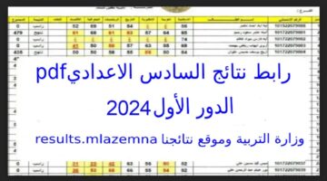 "https://results.mlazemna.com/"رابط الاستعلام عن نتيجة السادس الاعدادي الدور الأول بالعراق 2024