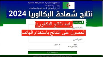 ظهرت بشكل رسمي.. موقع نتائج بكالوريا الجزائر 2024 والاستعلام عنها باستخدام الهاتف