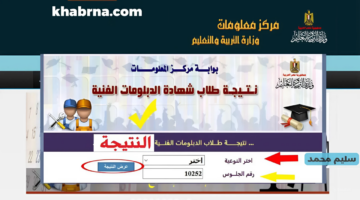 برقم الجلوس.. نتيجة الدبلومات الفنية 2024 الدور الأول عبر موقع الوزارة