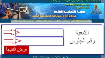 "هنا" رابط نتيجة الدبلومات الفنية عبر بوابة التعليم الفني fany.emis.gov.eg
